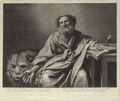 Sisco - chapelle Saint-Laurent estampe de Gilles Rousselet (graveur français 1610-1686), d'après Valentin de Boulogne peintre caravagesque français 1591-1632 (cl.  MH