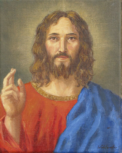 Tony Wahlander (Wåhlander) Jésus Salvator Mundi, Jésus sauveur du monde 