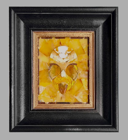 Baltic amber,  unique,  mosaic, natura,l Kaliningrad, workshop, églomisé