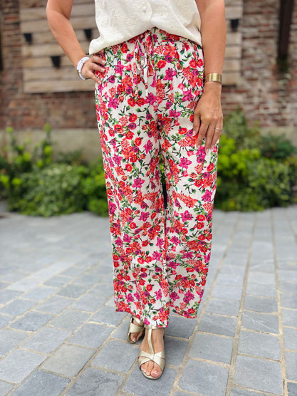 VETEMENT FEMME PANTALON FLUIDE FLEURI IN APRIL 1986