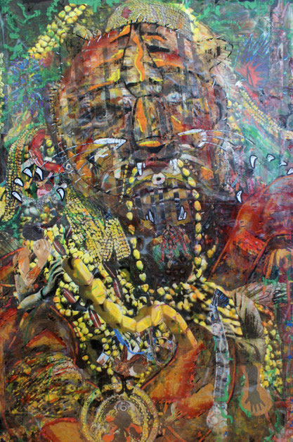 Collages & techniques mixtes, 60X92cm, 2012.