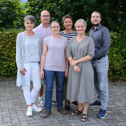 Von links: Robbi, Andreas Reber, Anita Bachman, Rachel Hasler, Andrea Gämperle, Beat Kneubühler
