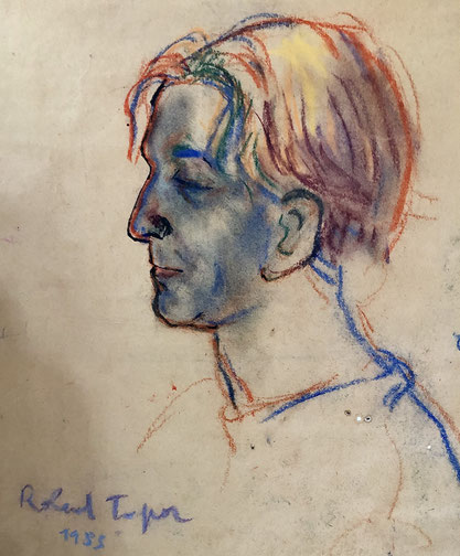 Portrait de Philmari Rojouan par ROLAND TOPOR 1986