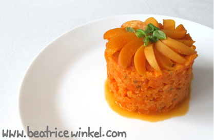 Beatrice Winkel - orange vegetable tower