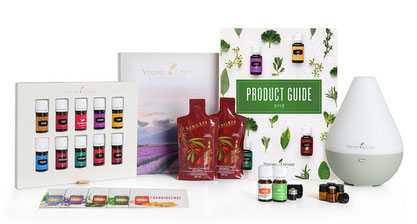 das Young Living PREMIUM Starterset mit DEWDROP Diffusor