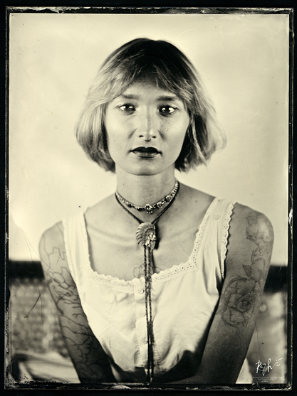 ©Raphaël Laurand - "Petite gazelle" : Ambrotype 18x24 cm 