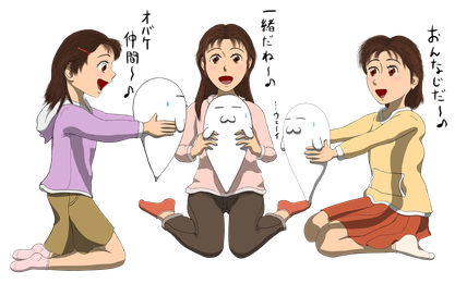 仲良し女の子イラスト