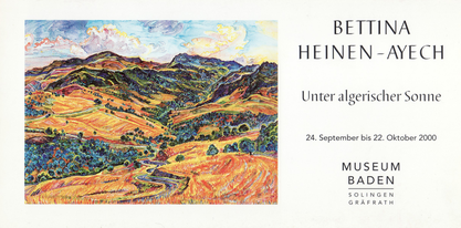 Invitation card Museum Baden, 2000