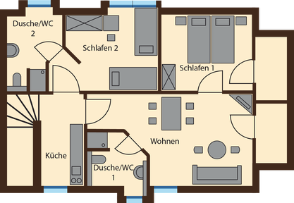 floor plan Lausche View 66 qm