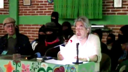 Sergio Rodriguez Lascano på zapatisternes kongres