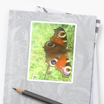 Produktfoto Sticker Redbubble Schmetterling Sisi von Syelle Beutnagel