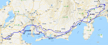 今回の行程図