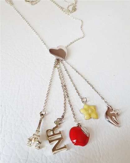NINA RICCI - COLLIER SAUTOIR L'AIR DU TEMPS AVEC BRELOQUES