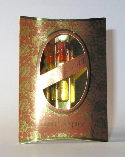 JEAN DESPREZ - SHEHERAZADE : ECHANTILLON TUBE PRESENTE DANS UNE BOÎTE A FENÊTRE