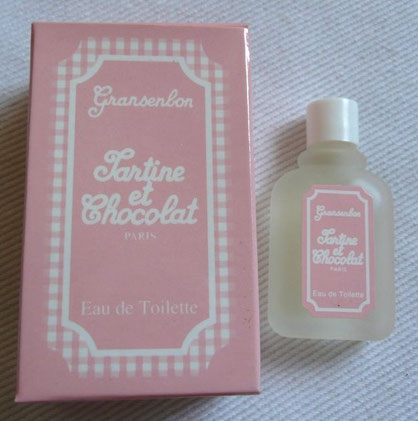TARTINE & CHOCOLAT : GRANSENBON - EAU DE TOILETTE POUR ENFANT - ETIQUETTE PAPIER SUR LE DEVANT DE LA MINIATURE