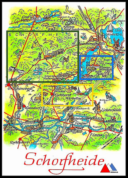 Postkaart  Verlag Bild und Heimat, Reichenbach Vogtländ   .     Geplaatste  kleurkaders :   Groen = Jacht.  Blauw = Jung Pioniere. Geel = FDGB.