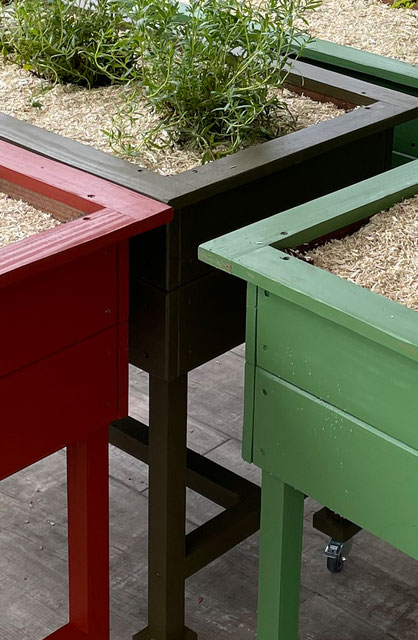 jardinière sur pied bois made in france