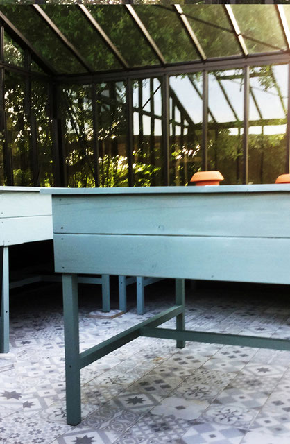 jardinière sur pied bois made in france