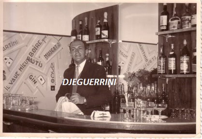 Bar de l'Hôtel du Cintu - Illustrations Pierre Bach - Années 1950