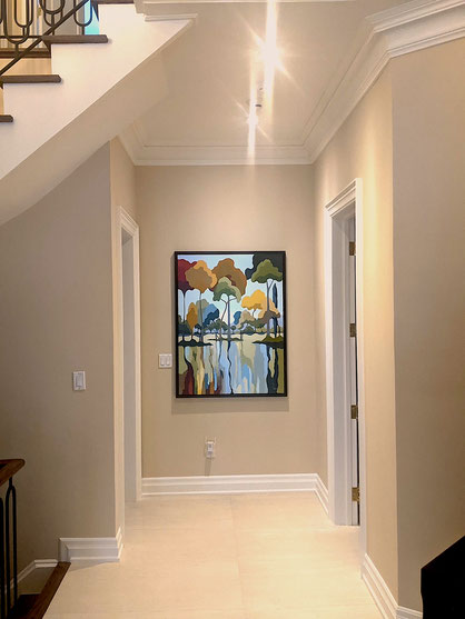 Shaded Pond, 48" x 36", private collection Toronto, Canada