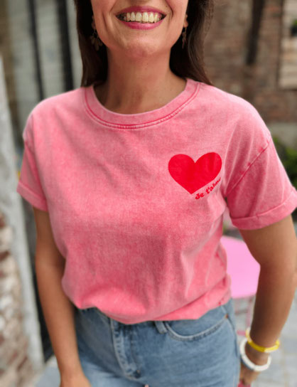 VÊTEMENT FEMME TEE-SHIRT ROSE CHARLIOR