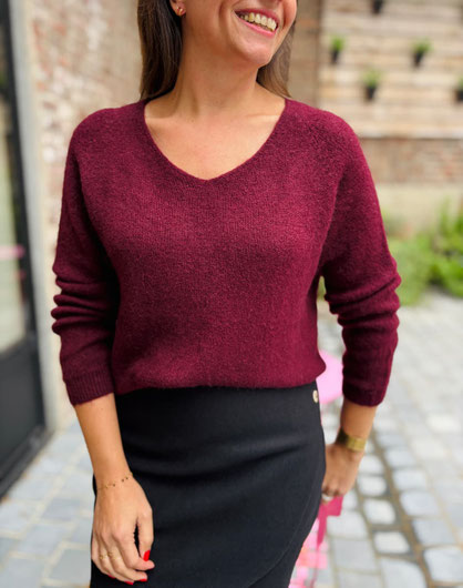 VETEMENT FEMME PULL D'HIVER YCOO BORDEAUX