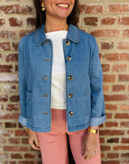 VETEMENT FEMME VESTE EN JEAN MAJOLICA