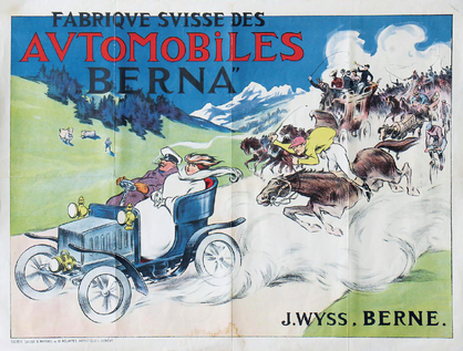 Abb.5: Werbeplakat für Berna-Automobile, vermutlich 1903.