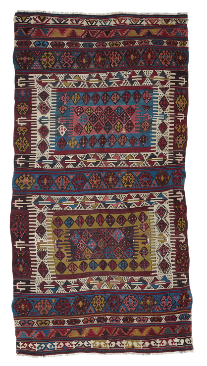 Nomadic Kilim. Konya. Hotamis. Antiken nomaden Kelim und Teppiche Zürich. Anatolian antik Kelim. www.kilimmesoftly.ch