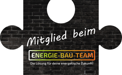 Elektro Barth ist Mitglied des Energie-Bau-Teams, einer Kooperation von Unternehmen für Sanierung und neubau, Bild ist das Logo in Form eines Puzzleteils