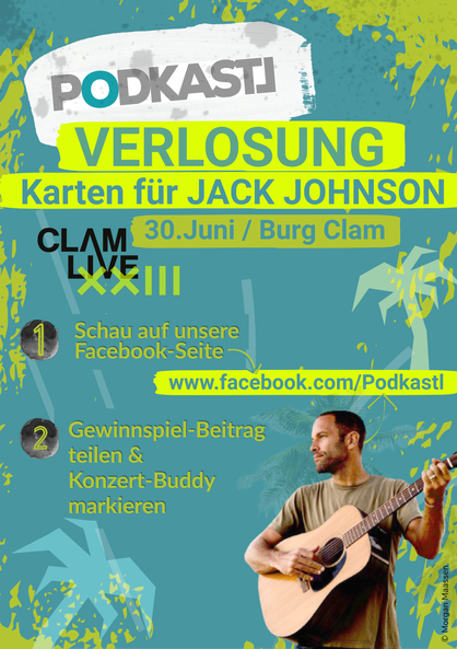 Jack Johnson - Burg Clam - Kartenverlosung - Facebook