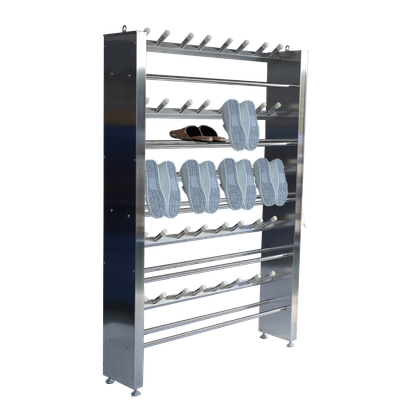 Stainless steel shoes rack for food factory