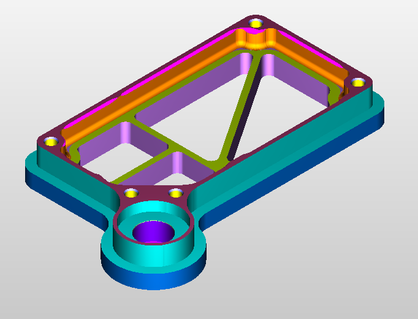 CAD-CAM simulatie van een freesonderdeel