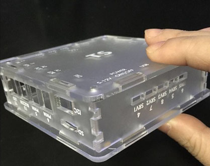 acrylic encloser laser cutting from extruded acrylic panel