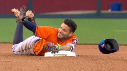 Nella foto Jose Altuve (photo by MLB)
