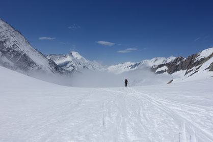 Skihochtour, Gross Grünhorn, Grünegghorn, Grünhornlücke, Finsteraarhornhütte