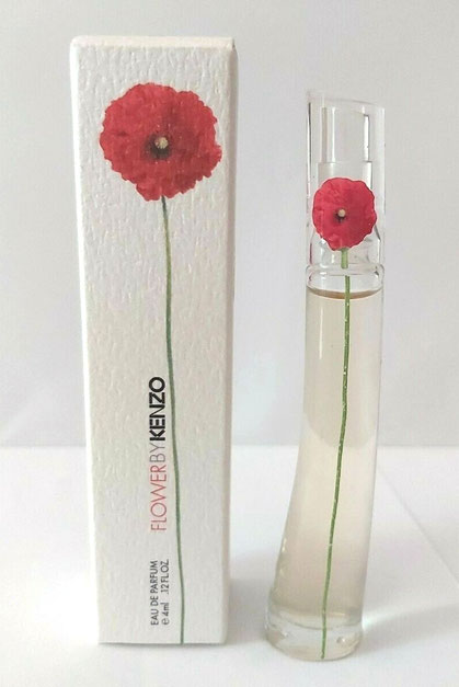 FLOWERBYKENZO - EAU DE PARFUM 4 ML : ECRITURE NOIRE SUR LA BOÎTE : 1ère MINIATURE SORTIE POUR CETTE FRAGRANCE