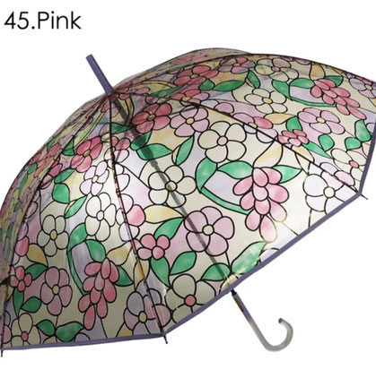 ステンドグラス風 ジャンプ傘 「花柄」 1,980円→1,680円(税込)
