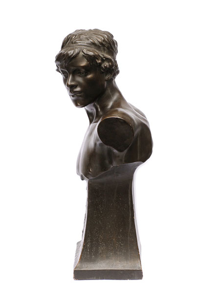 Jugendstilbüste, french sculptor louis domenech bust similar to GOLDSCHEIDER vienna
