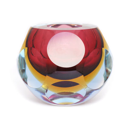 Flavio Poli Murano facetted glass