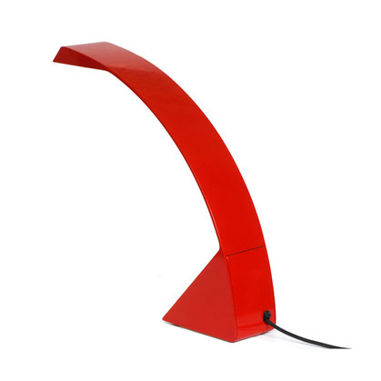 Marco Zotta Lamp, glossy red and part of the MoMa New York collection