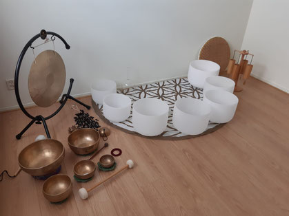 Restorative yoga en klankschalen