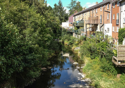 End of walk: Short Bridge, Llanidloes