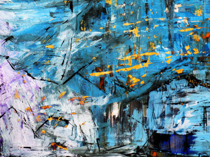 ohne Titel , Acryl auf Leinwand , 50x70 cm ,  B.Nr. 257