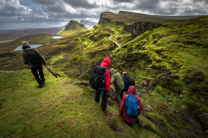 Quiraing, die Teilnehmer der Reise