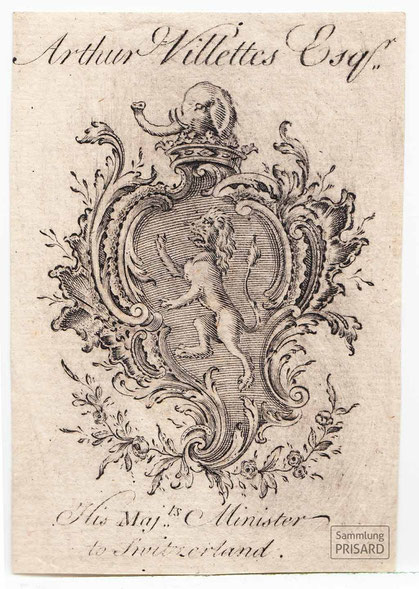 IMA.18.021 Arthur Villettes (1701-1776) (Ex Libris, vor 1776) / © Sammlung PRISARD