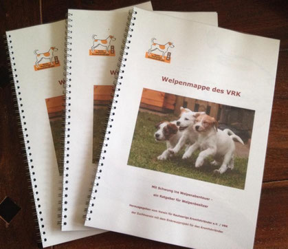 Die Welpenmappe des VRK - 59 prallvolle Seiten mit Infos für Sie!