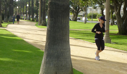 A sustainable athlete in Palisades Park