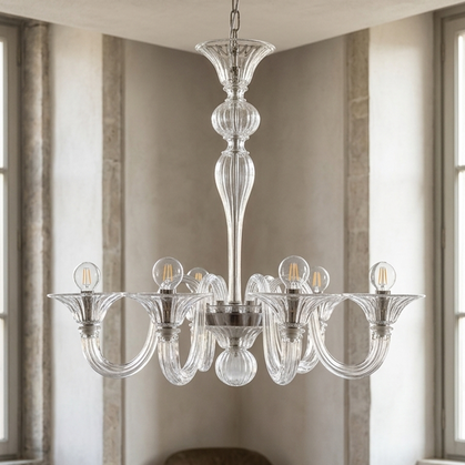 lampadario Di Murano modello San Marco Cristallo