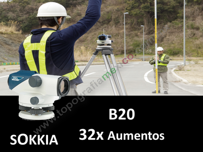 nivel topografico sokkia b20